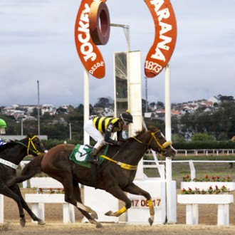 Em homenagem a Sylvio Bertoli no Jóckey Club do Paraná  Brazilian Chrome vence a prova